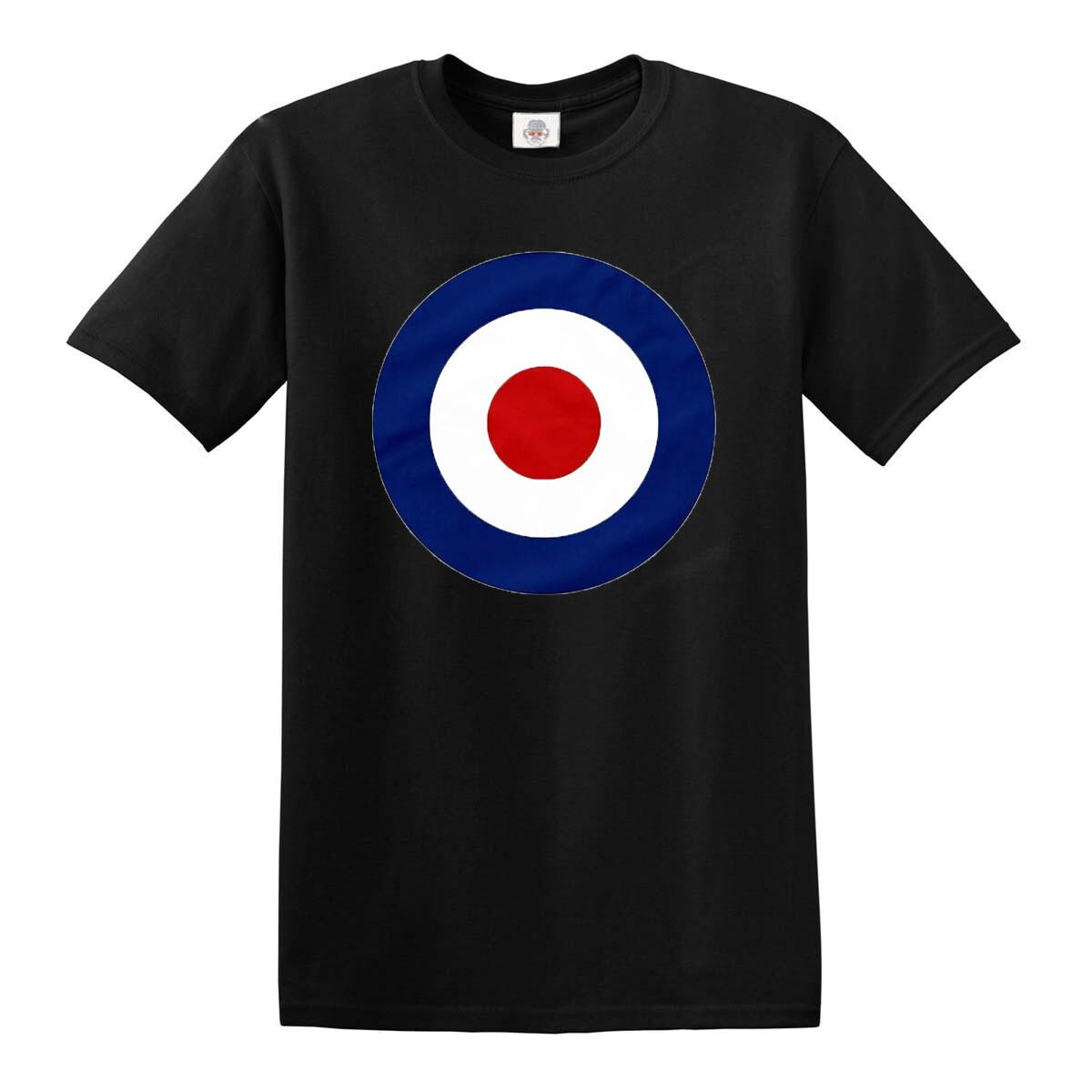 MOD T-Shirt The Jam Scooter RAF Logo Mens Funny Retro Target Spitfire Lambretta S разноцветный