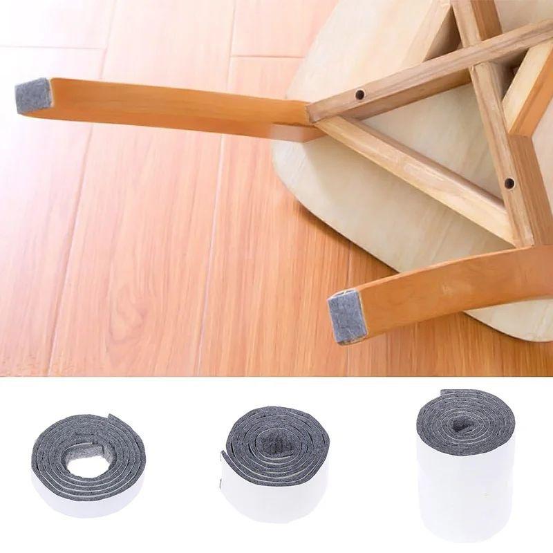 1Roll 100cm Anti-slip Felt Furniture Leg Pad Self-Adhesive Mat Floor Protector Wear-resisting Table Sofa Leg Pads Chair Fittings
