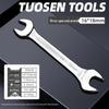 Metric Mirror Finish Double End High Hardness Open End Wrench - Multi-Spec Hand Tool