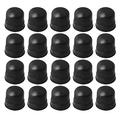 20Pcs Trombone Slide Silicone Protectors Black Trombone Slide Silicone End Tip Bumper Trombone Repair Accessorys