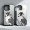 Creative Gray Eagle Pattern Phone Case Suitable for iPhone 17 16 15 14 13 12 11 Pro/Max/Plus Anti Drop and Shockproof Back Cover