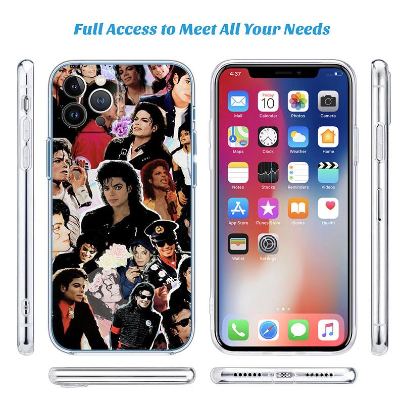 M-Michael J-Jackson Transparent Phone Case for Motorola Moto G7 G8 G9 G84 G85 G73 G24 G15 Z2 Play Power Plus