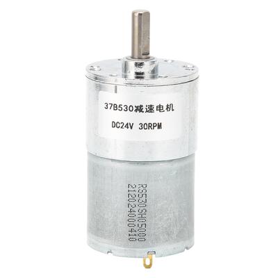 DC Getriebemotor Schneckengetriebe Drehzahlreduzierung Maschinen Getriebeteile 24V 30U/min 37B530