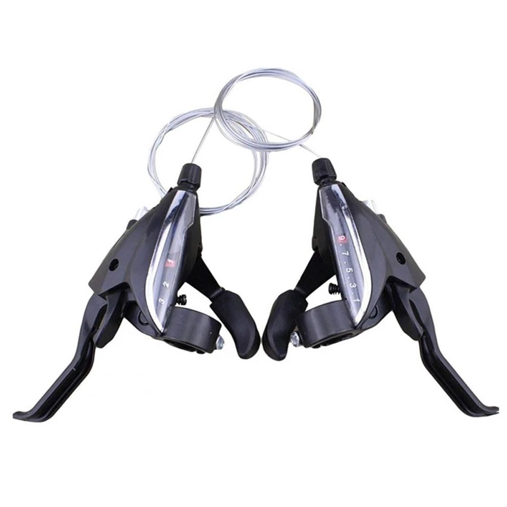 Combo Leviers Shimano Acera ST-M360 – 3x8 Vitesses – Argent – Occasion Fonctionnel