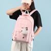 Schoolbag Girl's Nylon Colorblock Backpack