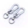 Minimalist Alloy Rotatable Car Keychain with Dog Buckle Key Hook Pendant