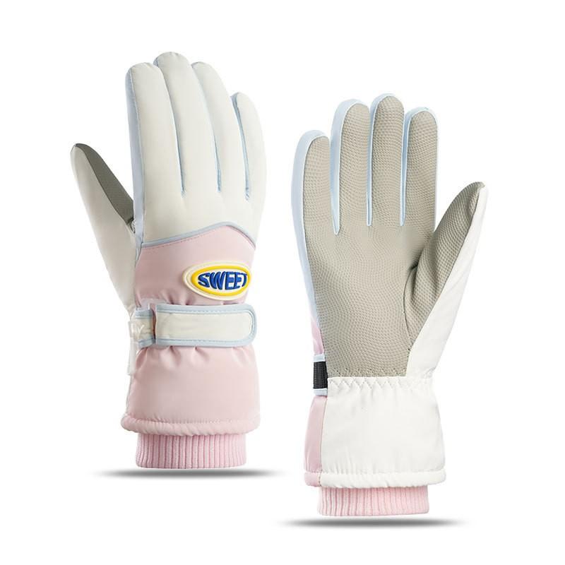 Winter Ski Gloves Men Women Thick Warm Windproof Waterproof Touchscreen Outdoor Snowboarding Cycling