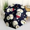 1 Stück Schneemänner Winter Automatisches Öffnungs-/Schließschirm, Winddicht, Kompakter Faltbarer Regenschirm mit Leichtem Design für Damen/Herren142