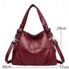 High Quality Soft Leather Handbags for Women 2023 Vintage Women's Shoulder Messenger Bag Luxury Large Capacity Female Sac A Main