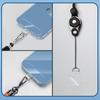 Universal Mobile Phone Anti-Lost Lanyard Card Gasket Transparent Tpu Detachable Phone Hanging Cord Strap Patch Tether Pad