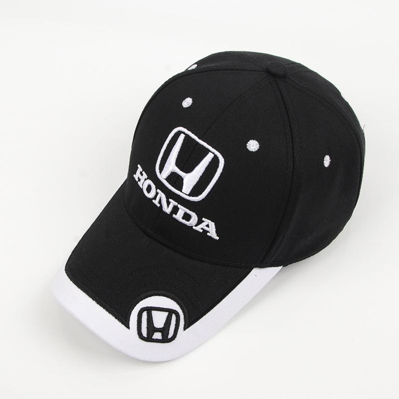 Embroidery Car Logo Baseball Cap Adjustable Casual Sunscreen Hats Sports Caps For Honda Civic Fit Jazz Accord Pilot CRV Odyssey