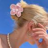 European Jelly Color Flower Claw Clip - Summer Beach Hair Accessory