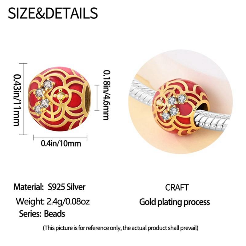 Girl Metal Chinese Knot Lucky Cat Lion Dance Charms Fit Original Bangle Necklace Make your own Beads Ideal for Accessory Elegant Fashion Beautiful