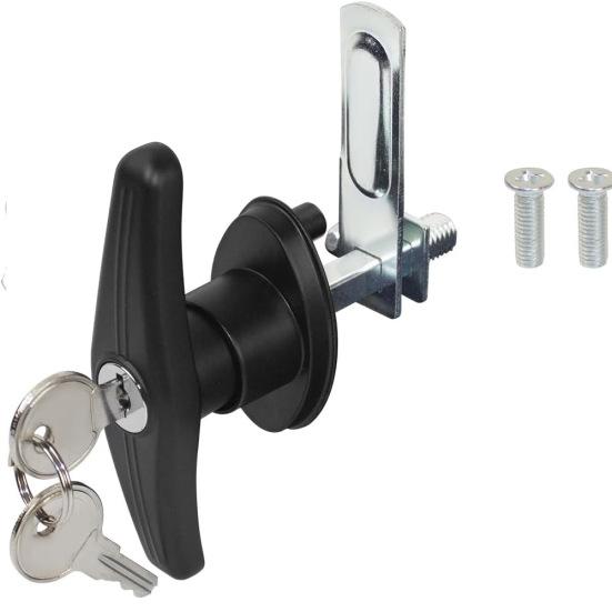 

T-Handle Lock Bolt Replacement Parts Truck Bed Top Door Lock Kit Accessories with Keys Right
