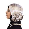 Bronzing Flower Women's Hat Elastic Casual Hair Bonnets African Turban Caps  Four Seasons