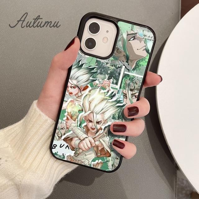 Anime Dr. Stone Senku Ishigami Phone Case for iPhone 11 12 13 14 Pro Max Mini X XR XS SE 2020 6S 7 8 Plus Samsung S21 S22 Cover