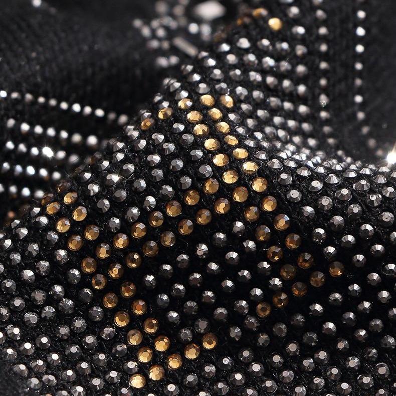 Casual Solid-color Mid-length Knitted Dress for Women Autumn and Winter Long-sleeved French Checkered A-line Sweater Dress Pulloversr