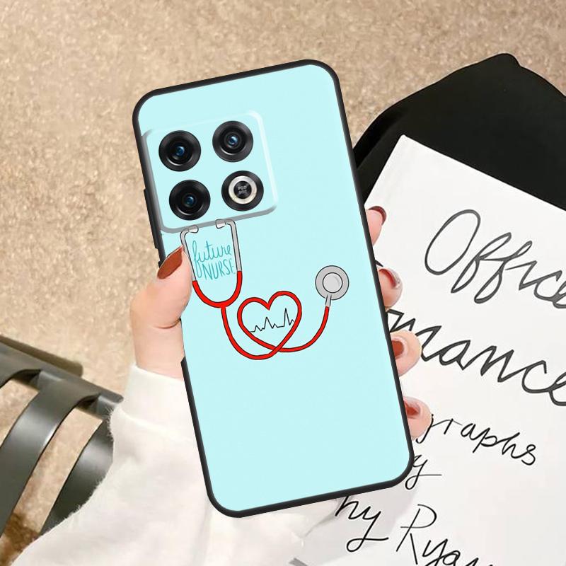 Stethoscope Heart Medical Nurse Case For OnePlus 15R 15 13 13R 13T 12 12R 10T 11 10 Pro Nord 5 CE 2 3 4 Lite N20 N30 Cover