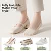 Comfortable Ice Silk Invisible Boat Socks Silicone Non-slip Elastic Women Socks Low Cut No-Show Sox Short Boat Hosiery Girls