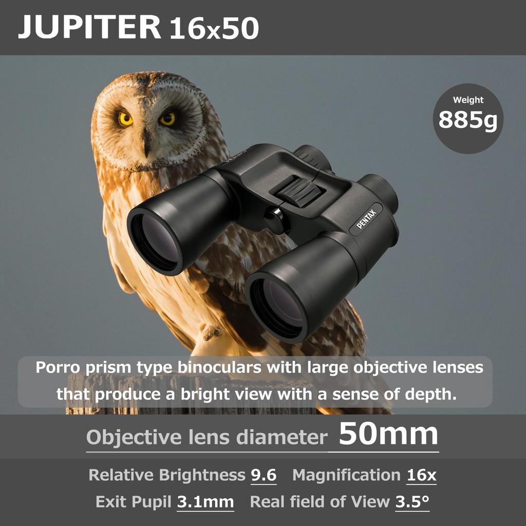Pentax Jupiter 16x50 Binocular Large Aperture Porro Prism Black