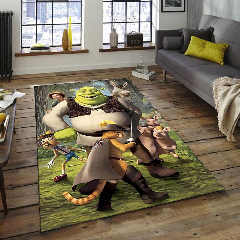 1pc Shrek1 Design Area Rug - Non-Slip, Soft & Cozy Floor Mat for Living Room, Bedroom, Office - Indoor/Outdoor Decorative Carpet