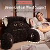 Adorable German Curly Cat Lumbar Support Pillow with Removable Liner