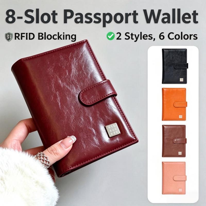 High Quality Travel Wallet Anti-Theft Water-Resistant Multi-Compartment Passport Holder Portable Document Organizer