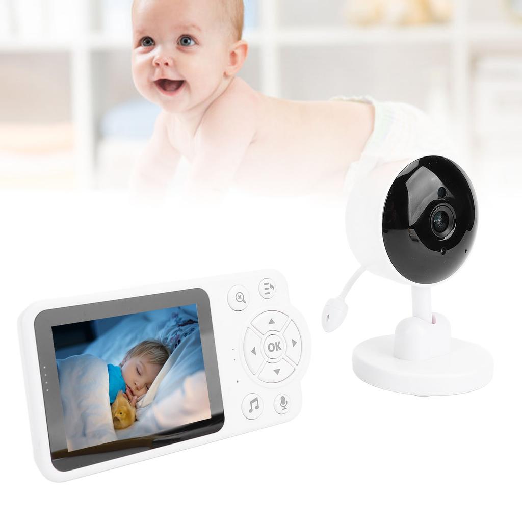 Indoor Security Camera Toddler Breathing Sound Detection 2.8 Inch LCD Display 2 Way Talk Pet Camera for Home