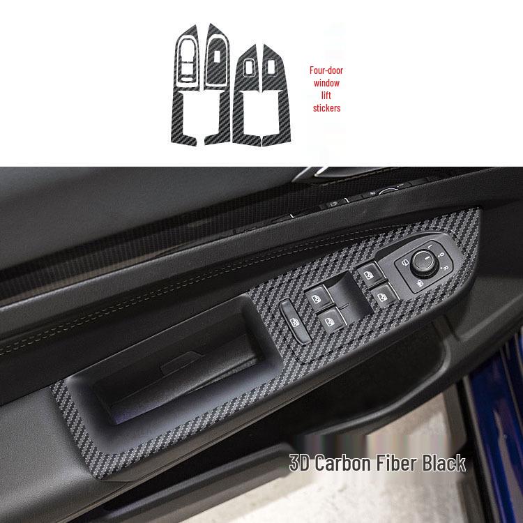 

Наклейка для украшения ручки переключения передач из углеродного волокна для интерьера VW Golf 8