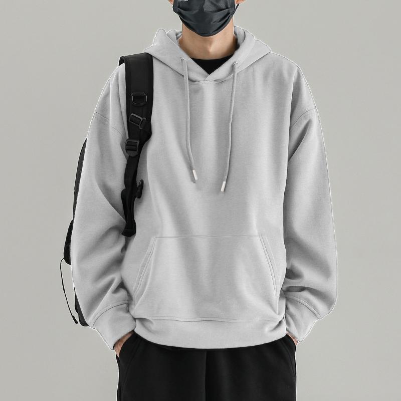 Men's Heavyweight Hooded Sweatshirt - Thick, Cozy & Trendy Long Sleeve Outerwear for Autumn/Winter