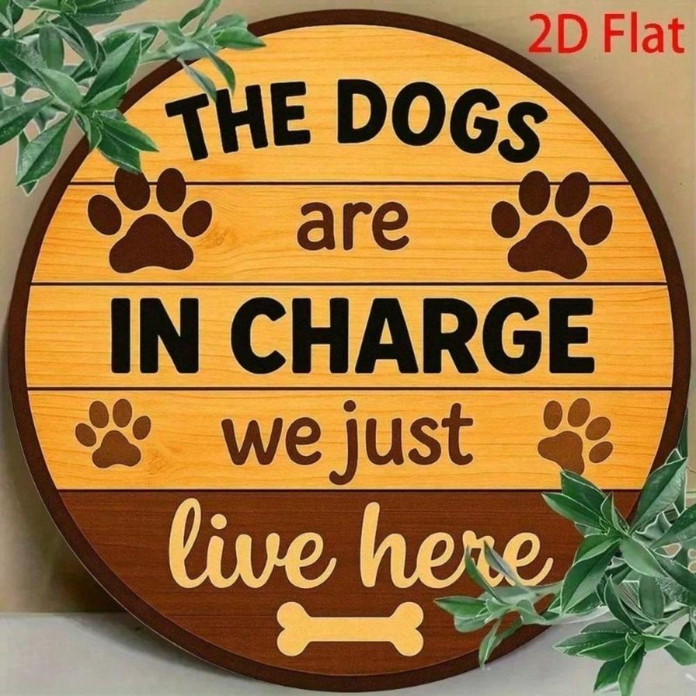 Vintage Dog Metal Wall Sign 8x8 Inch Bar Decor Tin Plaque