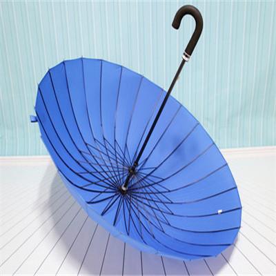 11 Bone Solid Color Double Long-handled Umbrella Wholesale Straight Pole Umbrella Retro Gift High-end Business Advertising Umbrella Men's Large