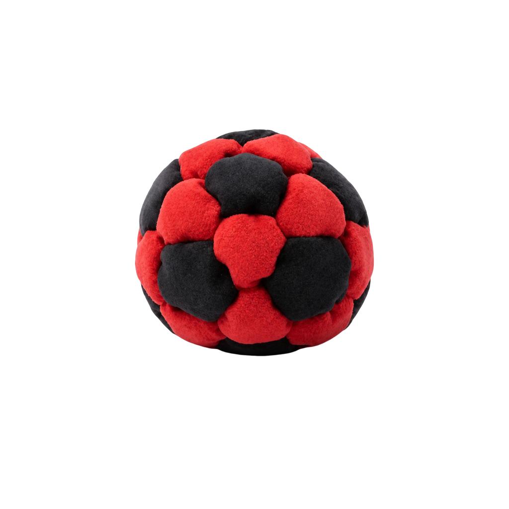 Soft Handmade Footbag Sacks Soccer Design Colorful Crochet Footbag Handmade Knitted Bean Bag for Playground Activities