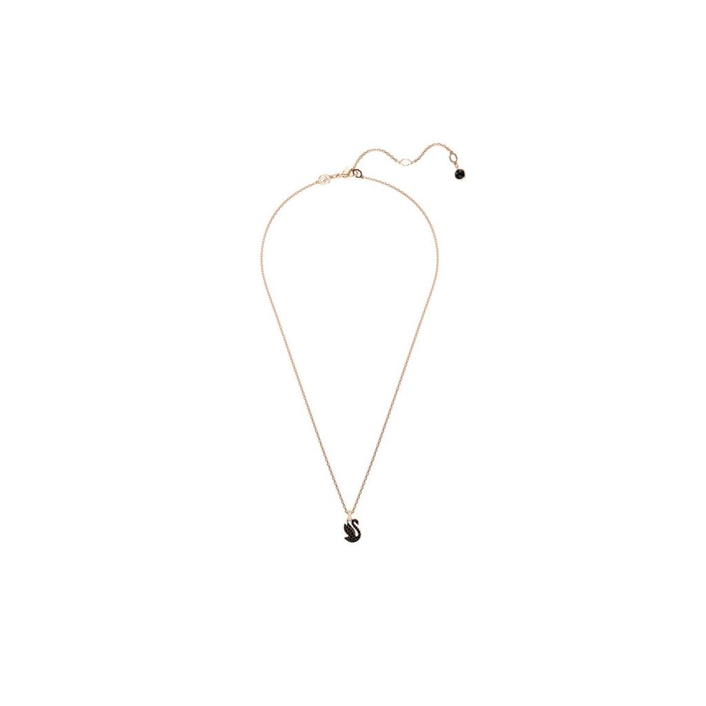 Swarovski Swan Pendant Necklace Women Necklaces Black 5678046