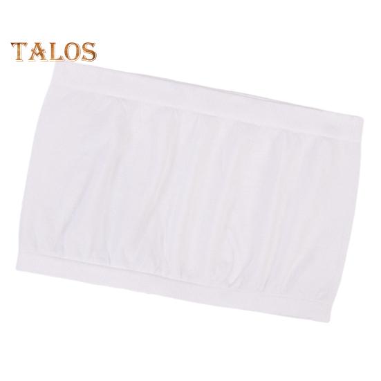 Women Invisible Tube Top Bra Strapless Padded Wireless Anti-slip Push Up Soft Anti-exposure Solid Color Elastic Lady Bandeau Bra Women Underwear
