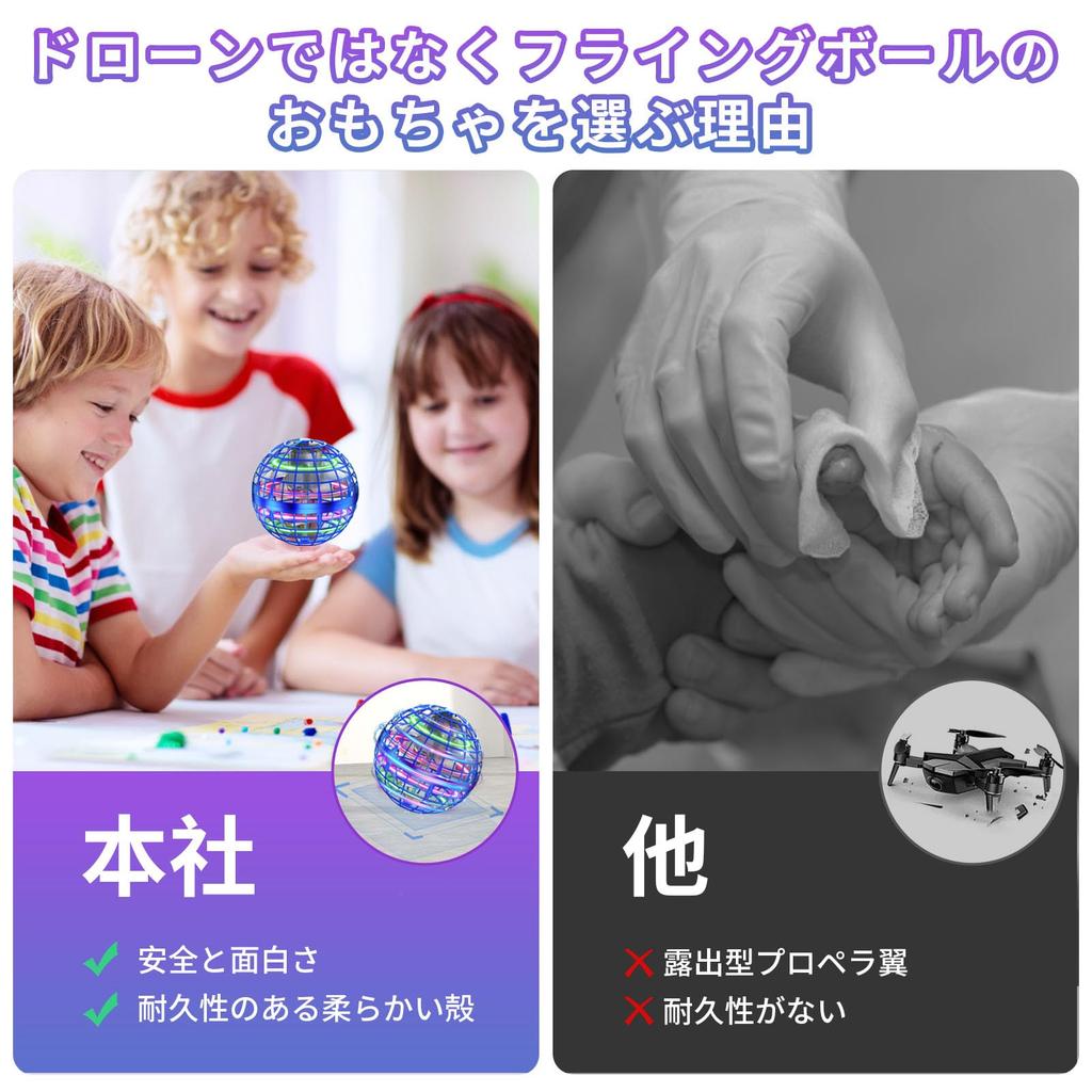 XINHOME Flying Authentic Illuminated UFO Flying Hand Mini Popular for Kids Ages Boys and Christmas Gift Ball, Toy, Fun, Toy, Ball, Boomerang, Spinner,