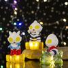 Button Lamp Night Cell Powered Compact Cartoon Cute Ultraman Lights Shaped