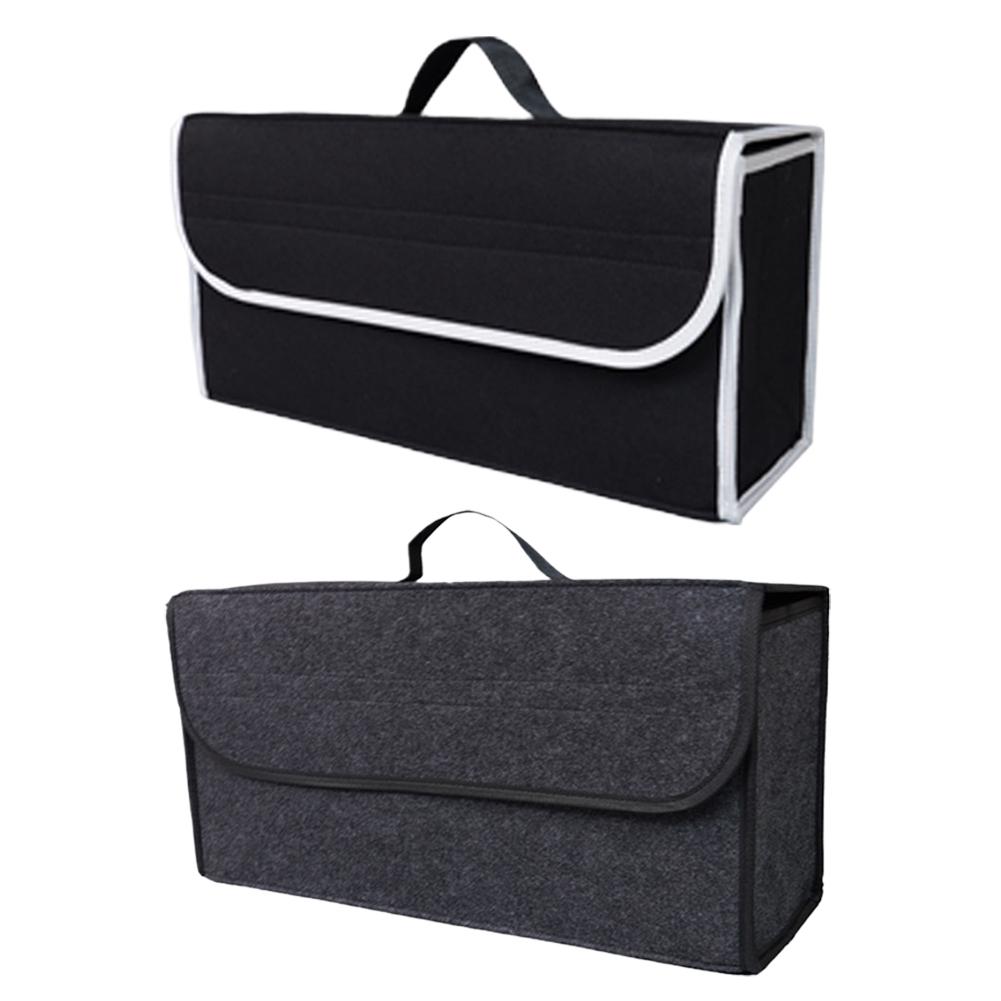 Large Anti Slip Compartment Boot Storage Organizer Tool Car Storage Bag Car Trunk Organizer Soft Felt Storage Box Accessories