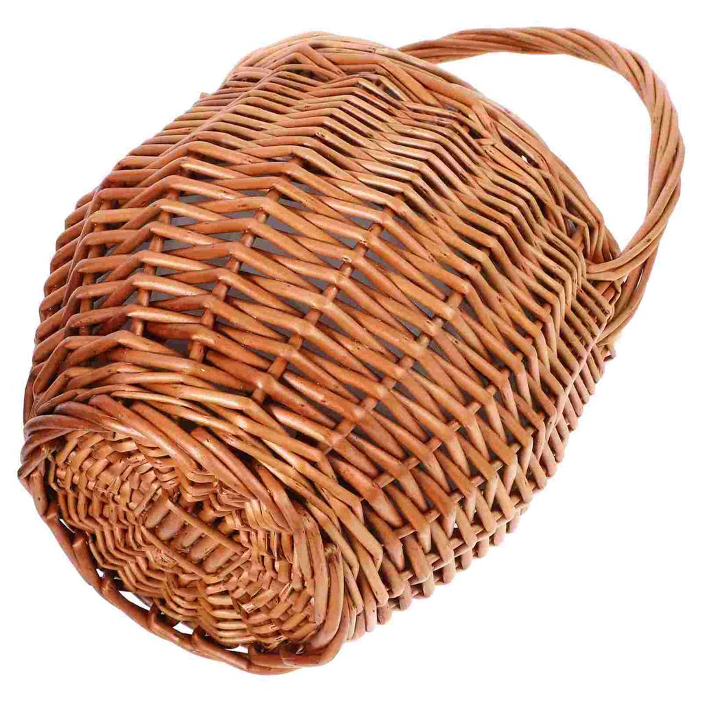 Wicker Picnic Basket Daily Supplies Multi-function Storage Woven Flower Portable Baskets Decorative Multipurpose Floral