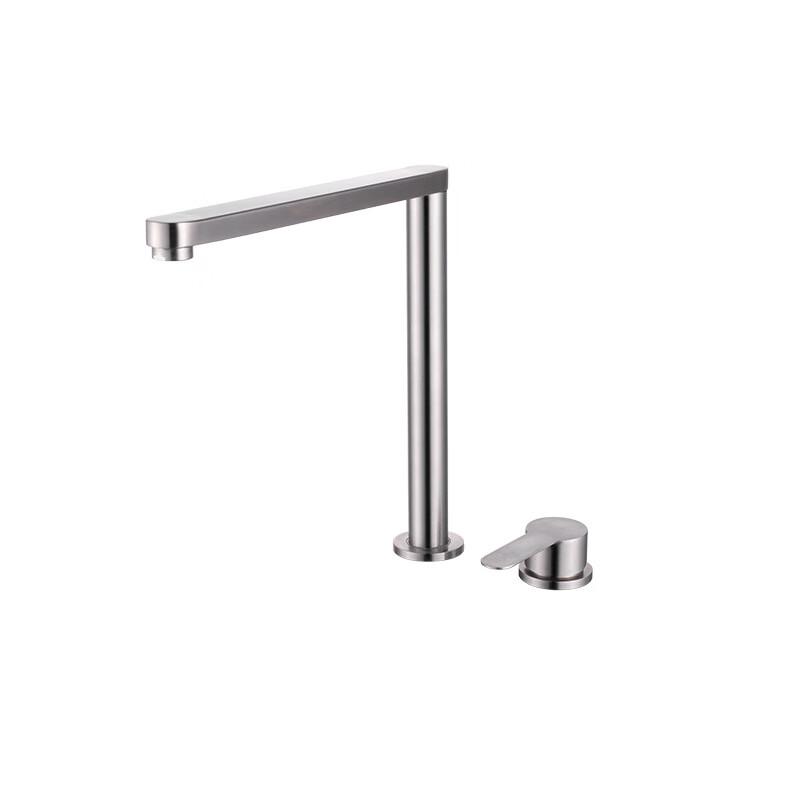 TLXT Wall-Mounted Foldable L-Shaped 3-Way Kitchen Faucet