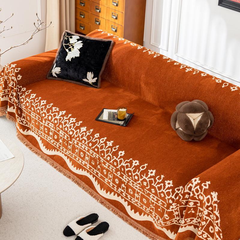 Simple Sofa Cushion Cover Universal Four Seasons Anti-Slip Blanket Full Cover Lifter Sofa Towel Covers Home Decor
