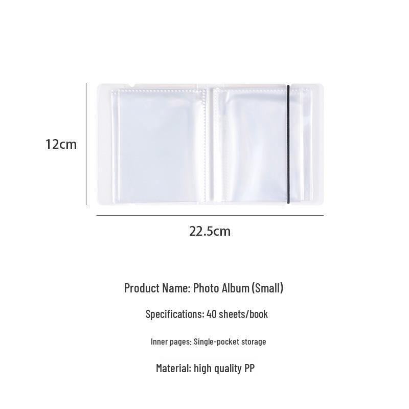 A6 Large Capacity Photo and Card Album with Insert Pockets for Stickers, Tickets, Invoices, and Memo Collection.