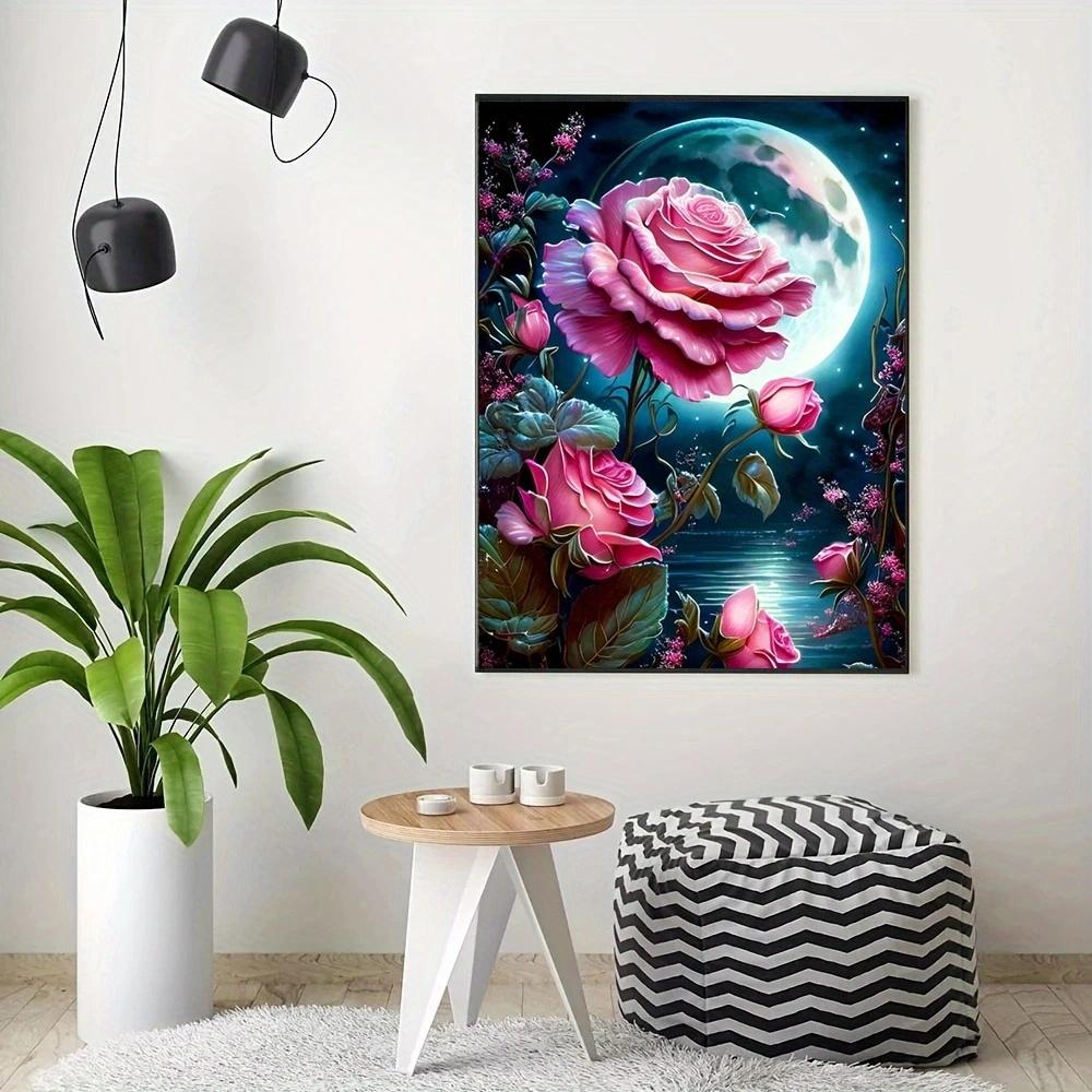 

5D DIY горный хрусталь без рамы алмазная живопись цветы и растения узор мозаика горный хрусталь набор алмазов для рисования, комплект картин с бриллиантами