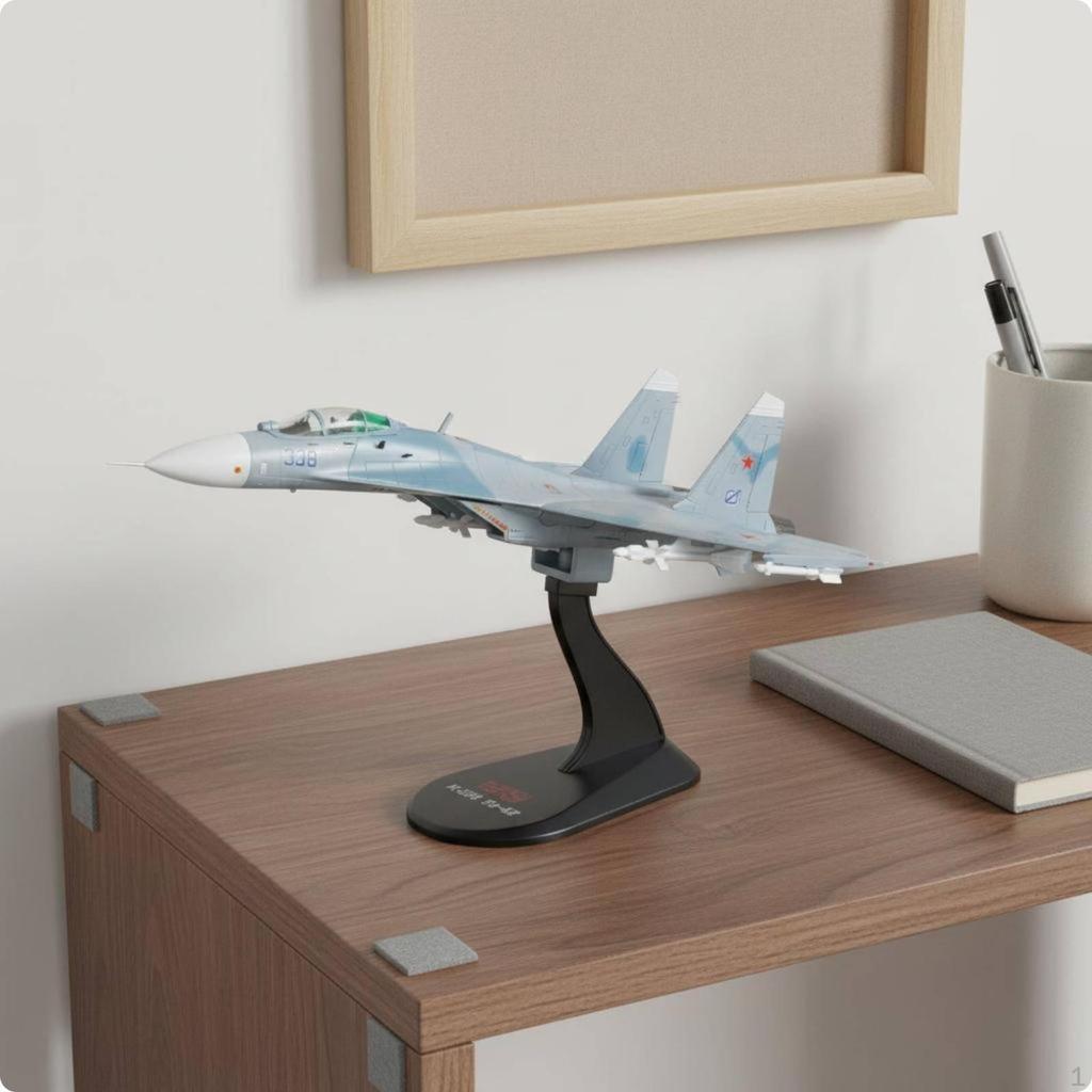 1:100 Scale 27 Fighter Jet Model Diecast Plane Alloy Body for Collectors,