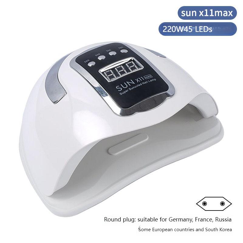 Professional Infrared Sensor Nail Lamp 360° Auto-Detection LED/UV Light for Fast 30s Gel Curing,Salon Grade Manicure Dryer with
