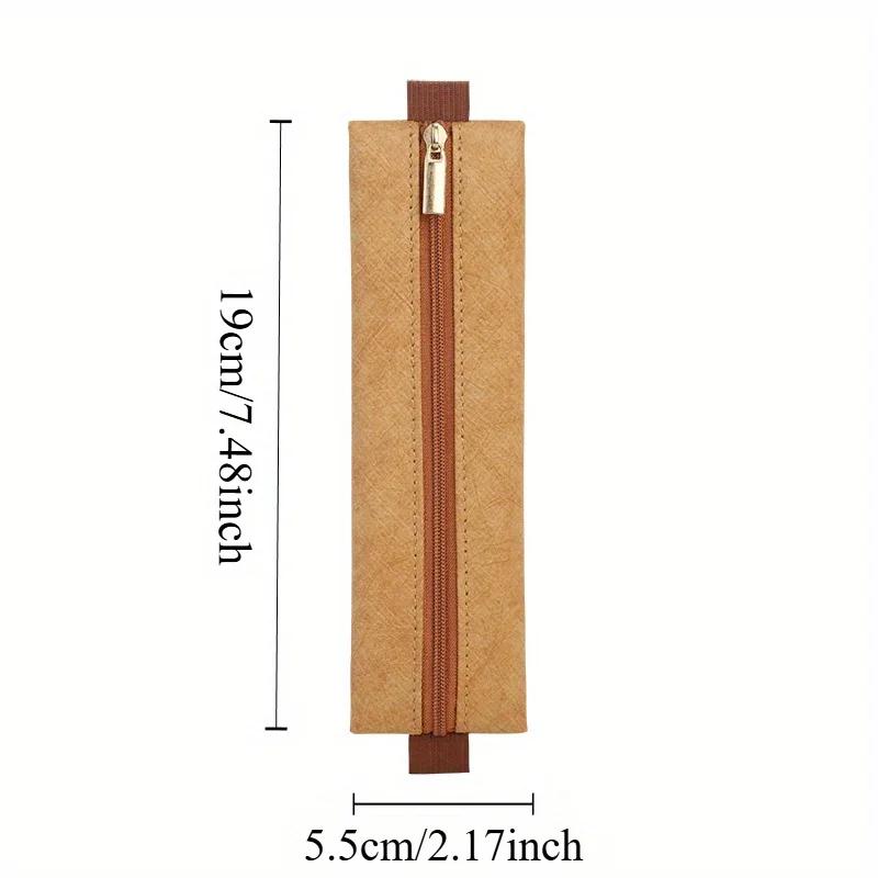 1pcs Adjustable Elastic Band Pen Holder, Dupont Paper Materials Leather Pen Sleeve Pouch Journal Waterproof Pencil Holder