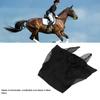 Horse Mesh Fly Mask Breathable Elastic Horse Face Mask With Ears Protection Riding Equestrian Equipment Black