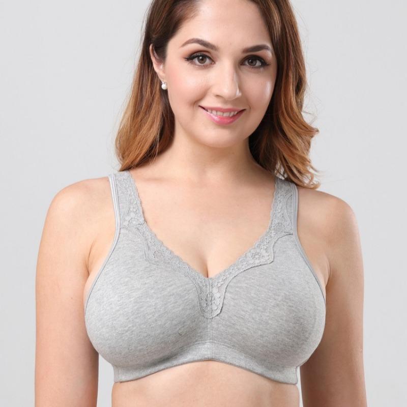 Nude Full Cup Plus Size Bra Fat Girl Lace Comfortable Underwear