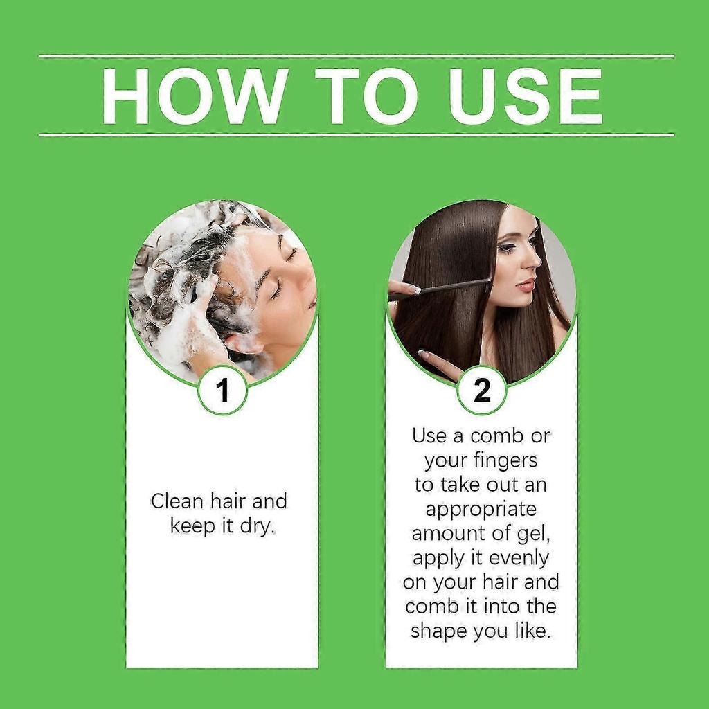 Grünes Kiwifrucht Styling-Gel - Langanhaltendes Natürliches Haargel für den Pony, Ölkontrollierend & Pflegend, Einfache Anwendung, Feuchtigkeitsspendend & Glanzfördernd für das Haar