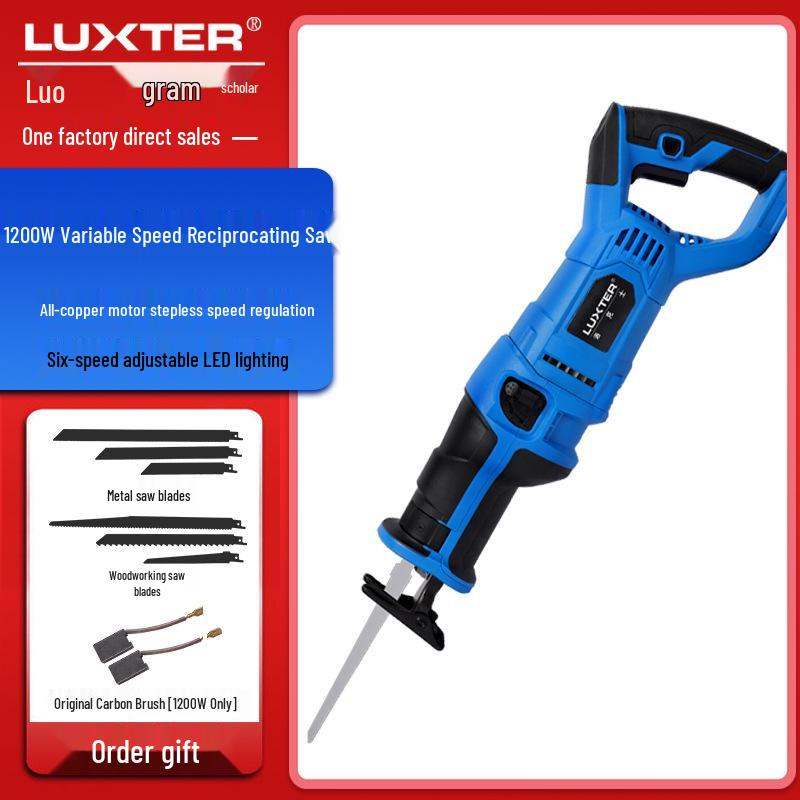 LUXTER Multi-Functional Handheld Reciprocating Saw for Woodworking